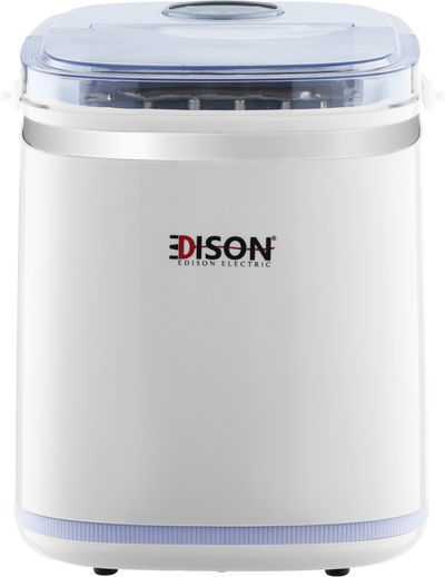 Edison IM-1215 Ice Maker, 130 Watts, 2.2 Liters, Digital Display, Auto Clean - White product image 1