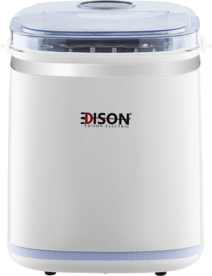 Edison IM-1215 Ice Maker, 130 Watts, 2.2 Liters, Digital Display, Auto Clean - White product image 1