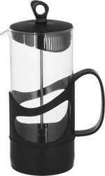 ضغاط قهوة وشاي زجاج بلاستيك هيرفين،1 لتر - اسود شفاف product image 1