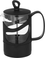 ضغاط قهوة وشاي زجاج بلاستيك هيرفين، 0.60 لتر - اسود شفاف product image 2
