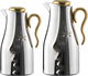 Al Saif Gallery Hawaa Thermos Set, 0.7/1 Liter, 2 Pieces, Inner Glass Case, Outer Plastic Body - Silver product image 1