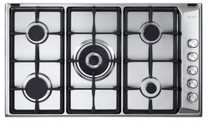 Elba AS EN95-545 XD Built-in Gas Hob, 5 Burners, 90 cm - Silver product image