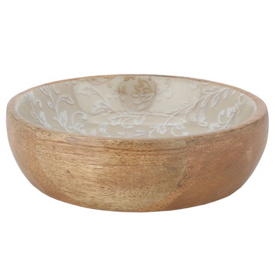 صحن تقديم خشب السيف غاليري، دائري - بني فاتح product image 1