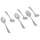 Al Saif Gallery steel tea spoon set, 6 pieces - silver product image 2