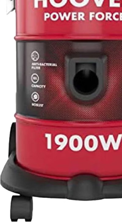 مكنسة برميل كهربائية باور فورس هوفر، 1900 واط، 18 لترًا، HT87-T1-ME - أسود أحمر product image 5