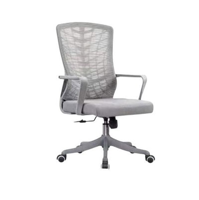 كرسي مكتب دوار بلاستيك، 50×50×100 سم - رمادي product image 3