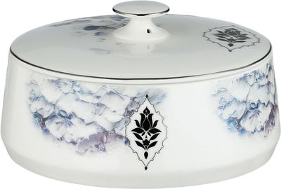 وعاء تقديم بورسلان السيف غاليري، 18x18x7.5 سم، دائري، غطاء - متعدد الألوان product image 1