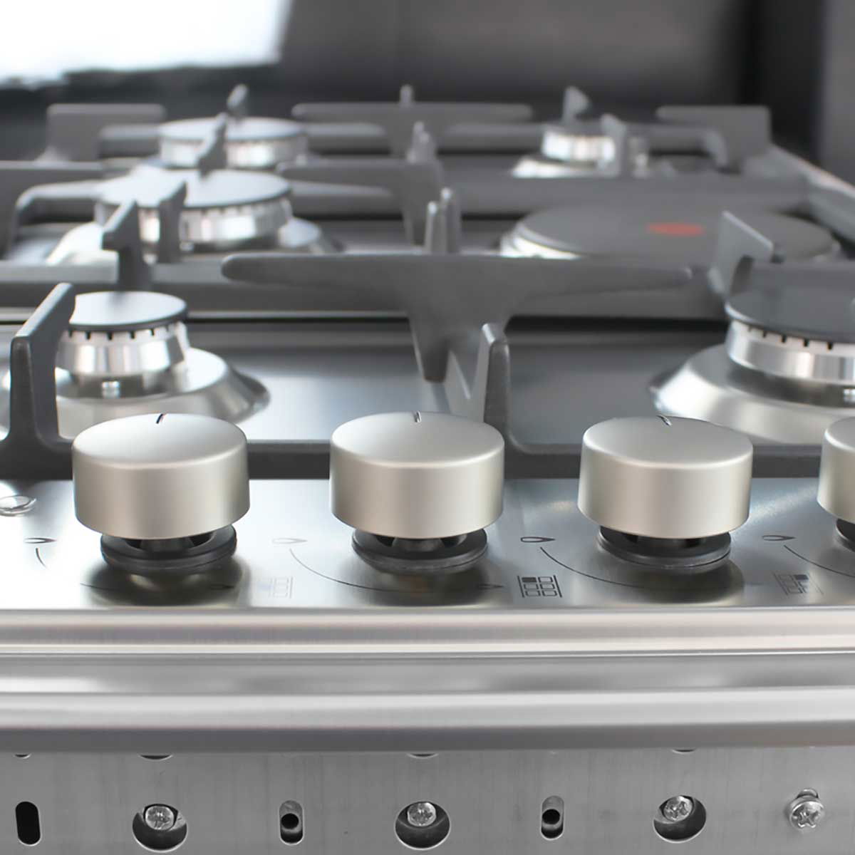 Ariston Am95E0Gmixsa Electric Stove, 5 Burners, 86 X 51 Cm - Silver product image 3