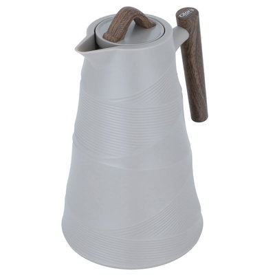 ترمس بامبو جلوري، 1 لتر، حافظة داخلية زجاج - رمادي product image 3