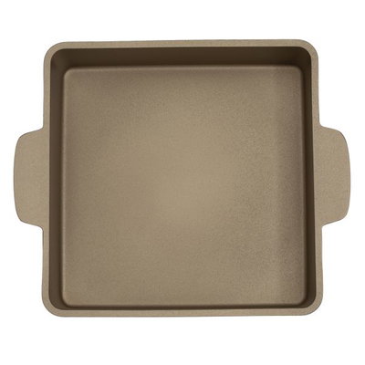 قالب كيك مجوف ألمنيوم روكي، 24×24×6.5 سم، مستطيل - ذهبي غامق product image 3