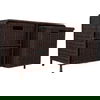 دولاب خوص السيف غاليري، ثلاث سلات - بني غامق product image 1