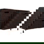 دولاب خوص السيف غاليري، ثلاث سلات - بني غامق product image 1