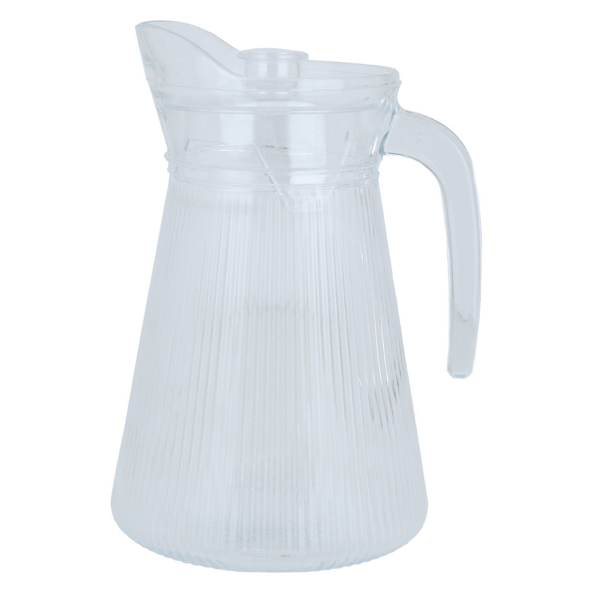 Al Saif Gallery Jake set with glass cups, 1.5 liters, with lid, 4 cups 250 ml - transparent product image