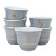 Al Saif Gallery Porcelain Arabic Coffee Cups Set, 12 Pieces - Golden Gray product image 2