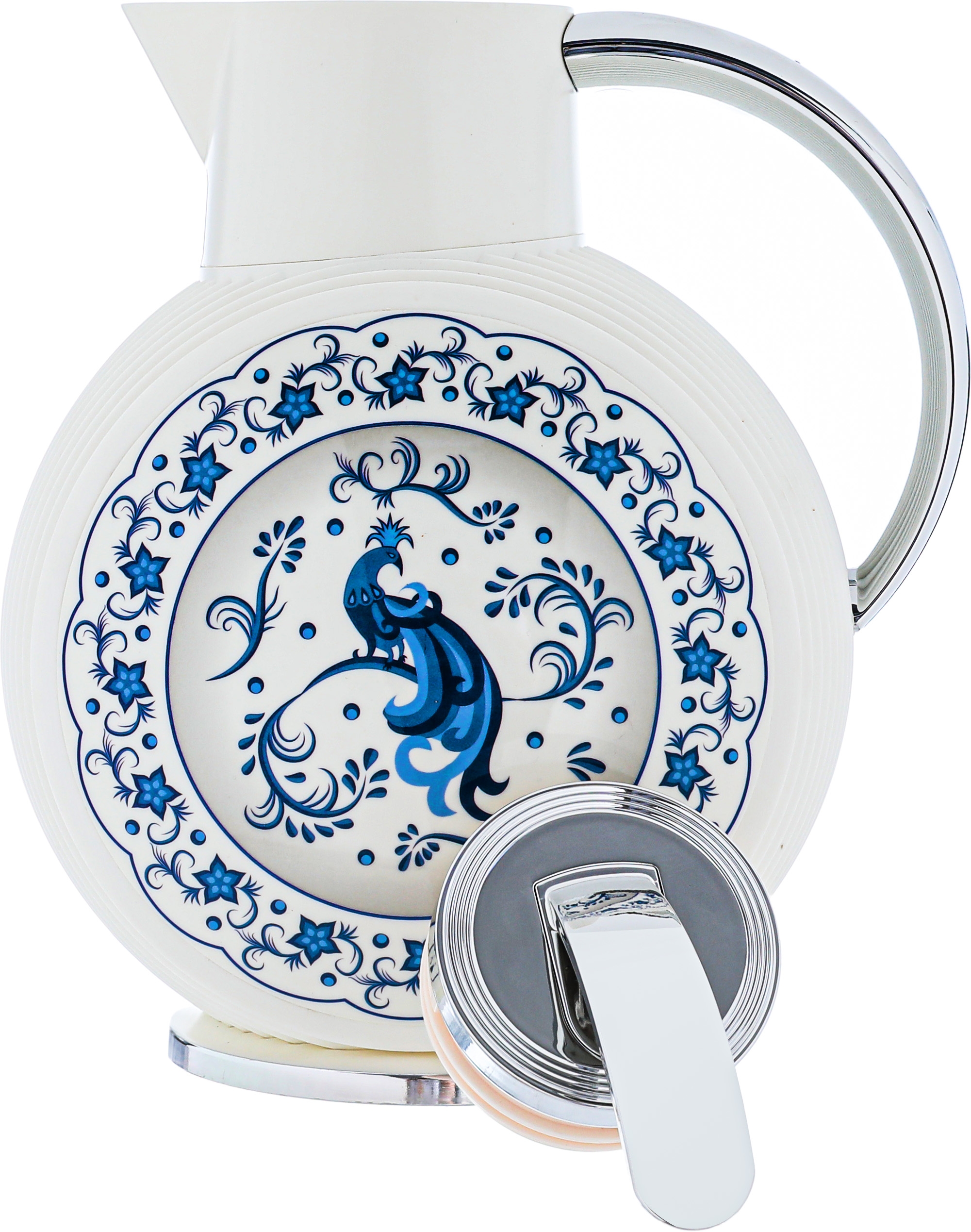 Glory Al-Jawhara Thermos, 900 ml, glass inner container, plastic outer shell - white product image 4