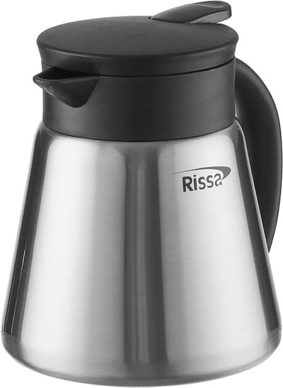 ترمس استيل ريسا، 600 مل، ضغاط - فضي اسود product image 3
