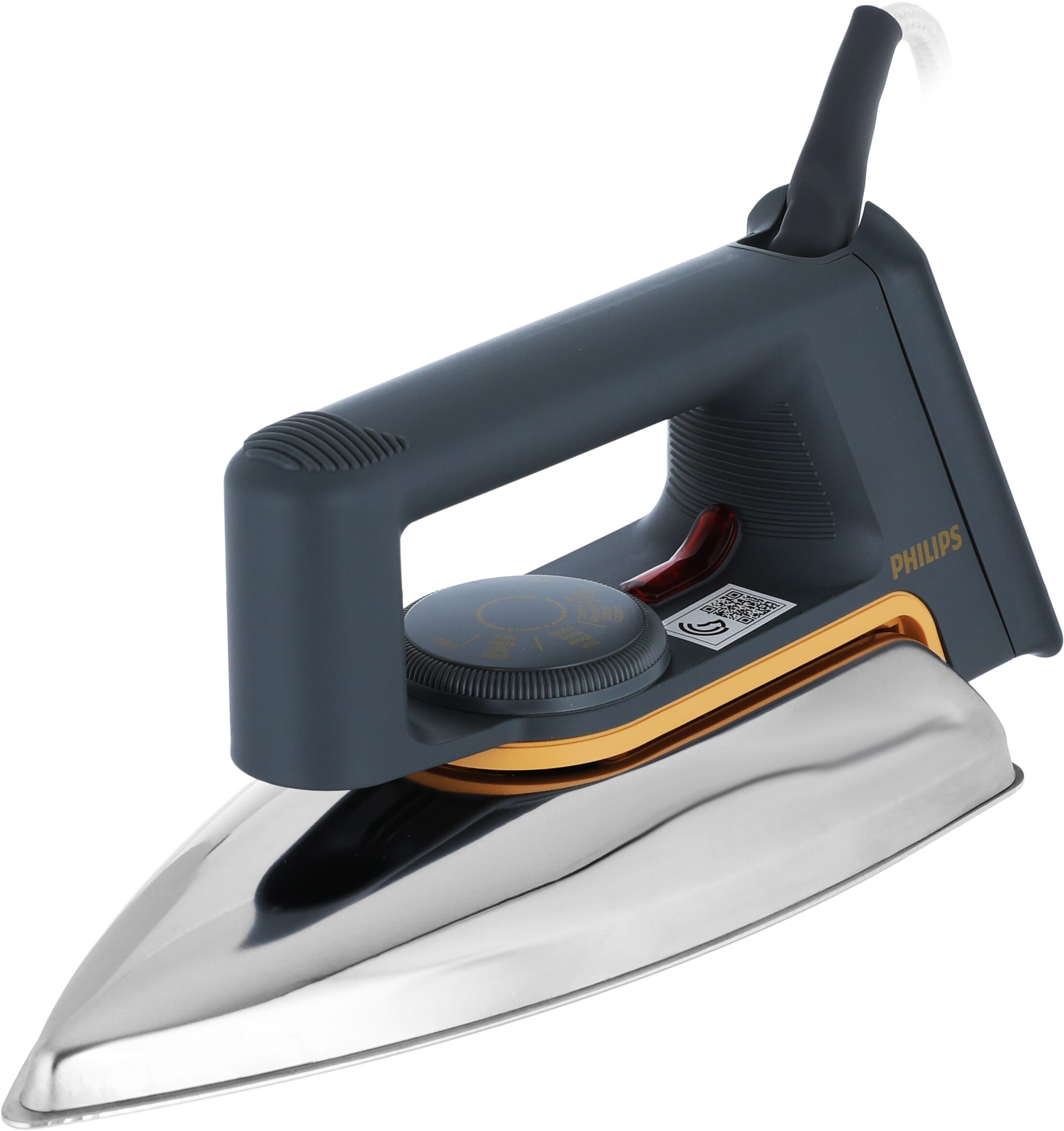 Philips Hd1172/27 Aluminum Dry Iron, 1000 Watt, Non-Stick Sole - Black product image