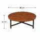 طقم طاولات خشب MDF و معدن، 5 قطع - اسود بني product image 3
