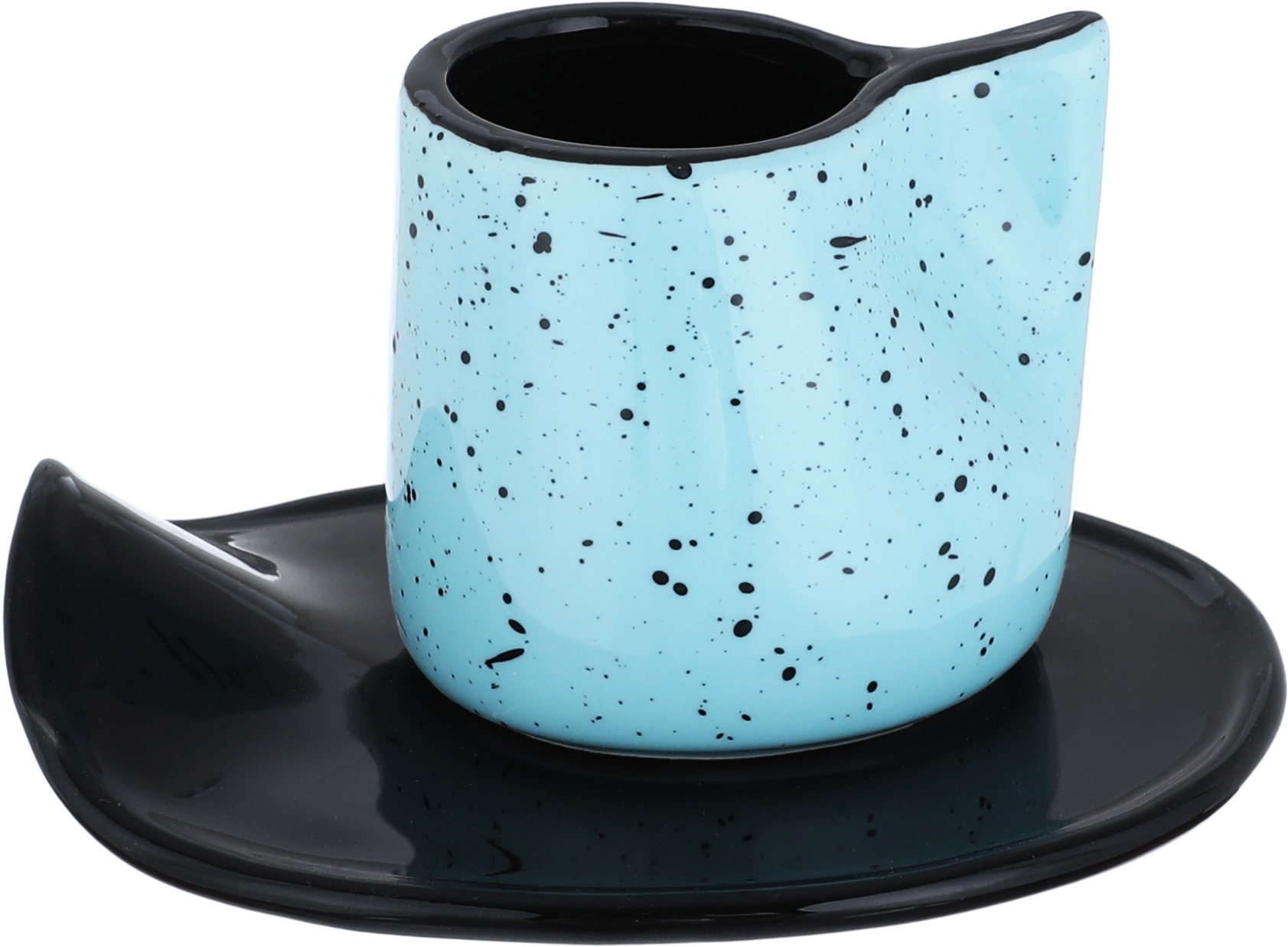 Al Saif Gallery Porcelain Coffee Cups, 12 Pieces, Saucers Set - Multi Color product image 2