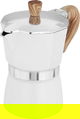 صانعة قهوة اسبريسو ألمونيوم السيف غاليري، 3 أكواب، 300 مللي، بيد خشب - ابيض product image 2