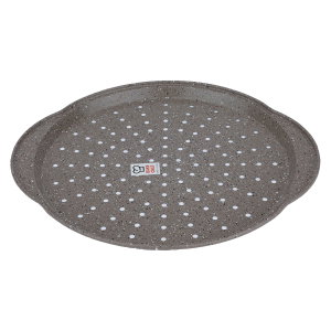 صينية بيتزا جرانيت السيف غاليري، 1.8×33×37 سم، مخرم، دائري - رمادي product image 2