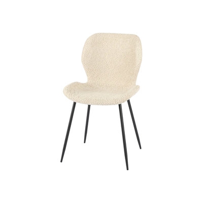 Modern Chair Made Of Mdf Wood, 80×45×47 Cm, Boucle Fabric - Beige product image 3