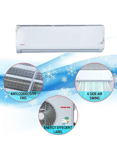 Nikai NSAC24136C24 Split Air Conditioner, 21200 BTU, 2 Ton, Cool Only - White product image 6