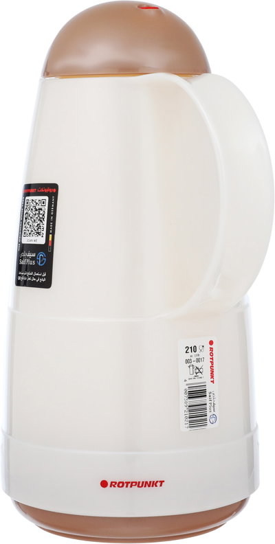 Rotpont thermos, 1 liter, plastic outer, glass inner container, plastic outer shell - white brown product image 5