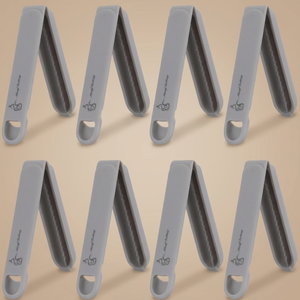 Al Saif Gallery Plastic Bag Clips Set, 8.5 cm, 8 Pieces - Grey product image