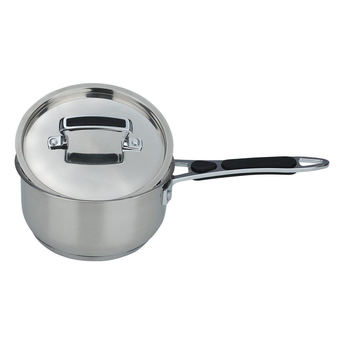 Rocky Steel Cookware Set, 10 Pieces, Silicone Handle - Silver product image 3