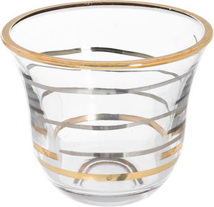 طقم تقديم فناجين قهوة وبيالات شاي زجاج السيف غاليري، 50 قطعة - شفاف product image 3