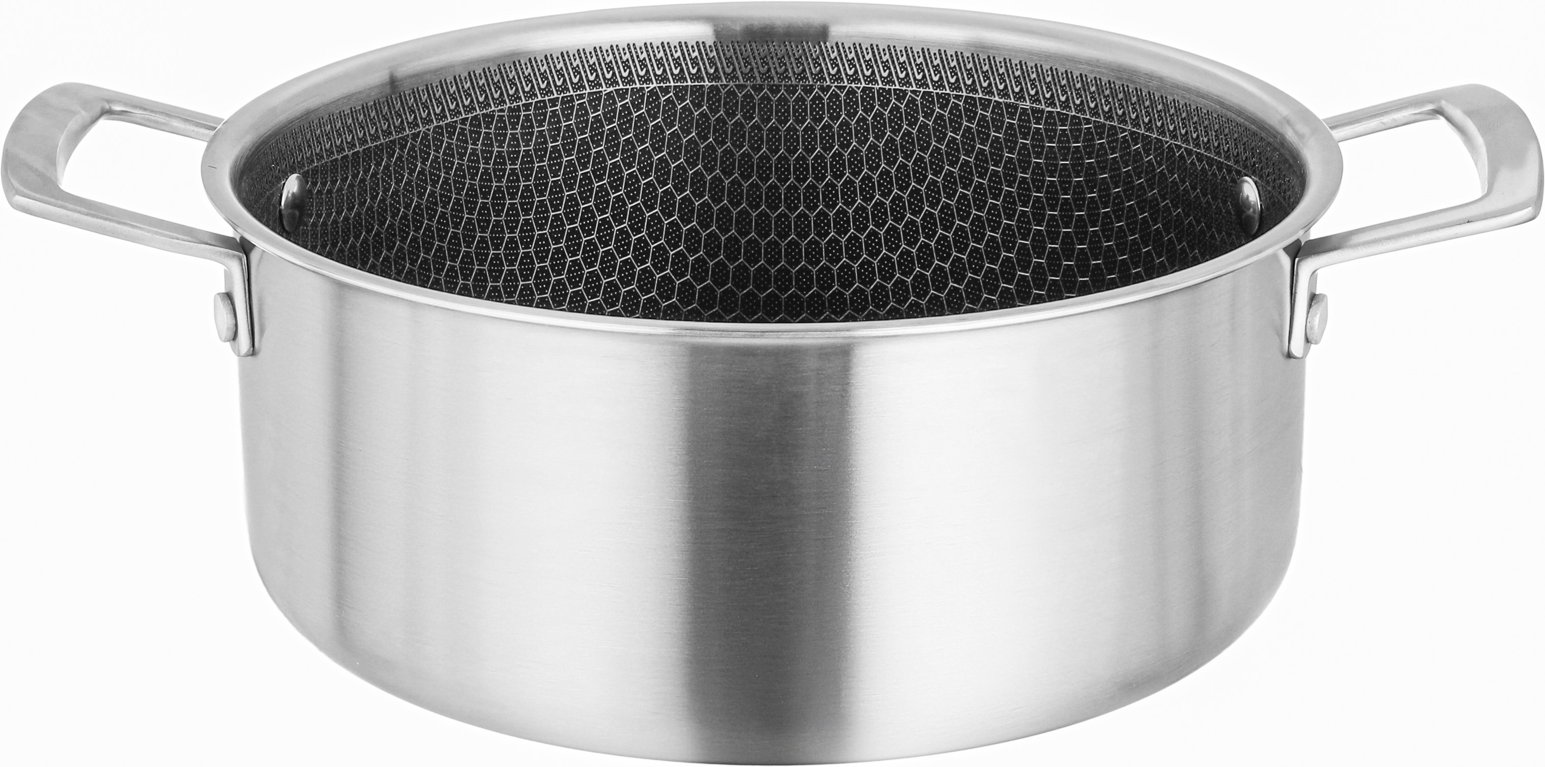 Robust Stainless Steel Saucepan with Glass Lid, 24 cm, 2.5 L - Silver product image 2