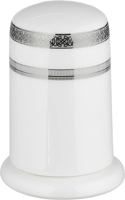 طقم تقديم سفرة بورسلان السيف غاليري، 86 قطعة - أبيض فضي product image 11