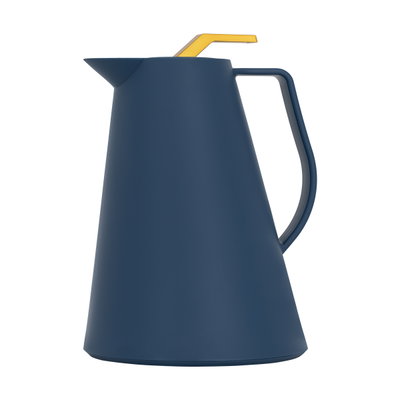 Al Saif Gallery Glory thermos, 1 liter, thermal glass inner container, plastic outer shell - blue product image 2