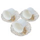 Al Saif Gallery coffee cups and saucers set, 12 pieces - white product image 3