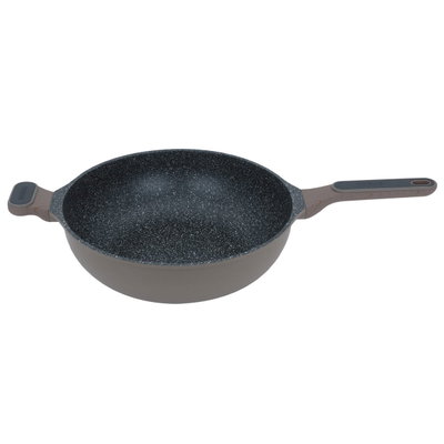 مقلاة جرانيت السيف غاليري(روبوست)، 32سم، غطاء زجاج، عميق - بني product image 3