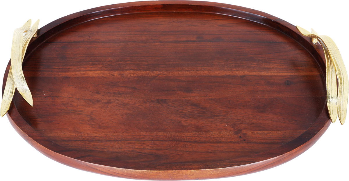 Saif Gallery wooden serving tofir, 35x45 cm - silver product image 7