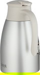 Shaha Thermos, Stainless Steel Inner Container, 1.5 Liter, Push-Button - Matte Silver Cream product image 2