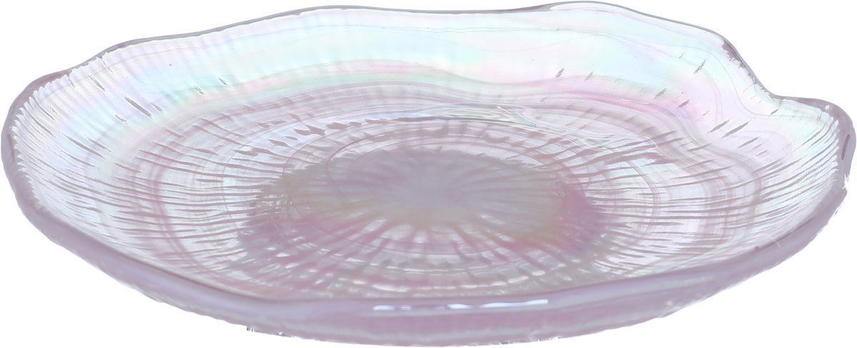 Al Saif Gallery Glass Dessert Serving Dish, 16 X 16 X 2 Cm, Round - Multicolor product image