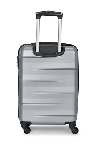 طقم شنط سفر ABS ليمرا، 3 مقاسات، 4 عجلات، قفل ارقام، WM-208 - رمادي product image 4