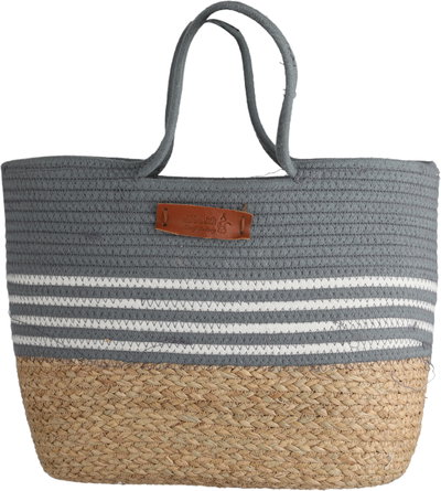 Al Saif Gallery Wicker Thermos Bag, 45x30 cm - Dark Gray Beige product image 2