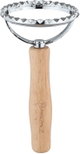قطاعة معجنات خشب ستانلس استيل السيف غاليري، 12x6.5 سم، يد خشبي - خشبي فاتح فضي product image 2