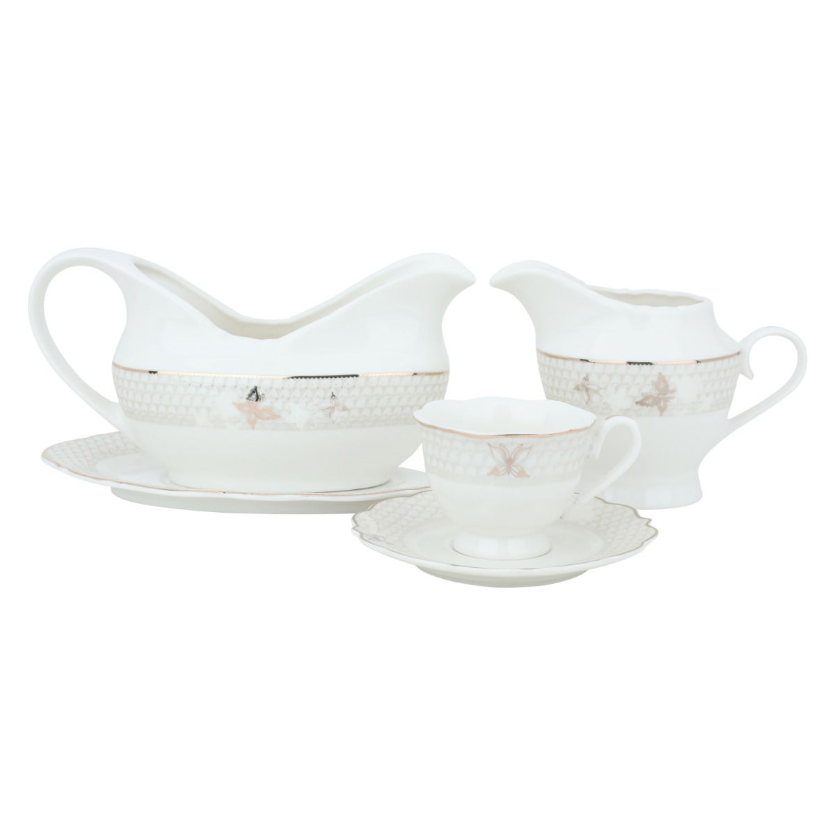 طقم سفرة بورسلان السيف غاليري، 166 - قطع أبيض product image 2