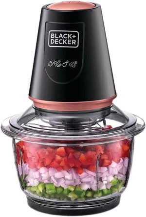 مفرمة بلاك آند ديكر، 400 واط، 1.2 لتر، خاصية النبض، GC430-B5 - أسود وردي product image 2