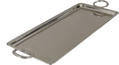 طوفرية تقديم استيل الجهوري، 55x25 سم - كروم product image 2