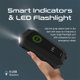 شاحن بطارية سيارة مع بنك طاقة لاسلكي بروميت، 10 واط، 19200 مللي أمبير، اضاءة LED - اسود product image 6
