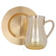 Amber Tea Cup Set Glass Plate, 12 Pieces, 200 ml - Gold product image 1