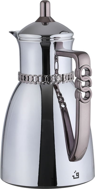 طقم ترامس بيان السيف غاليري، 0.7 / 1 لتر، 2 قطعة، حافظة داخلية زجاج حراري، يد نيكل أسود - فضي لامع product image 3