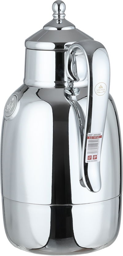 طقم ترامس لالوزا، قطعتين، 0.7 / 1 لتر، حافظة داخلية زجاج، يد فضي، غطاء ضغاط - فضي product image 3