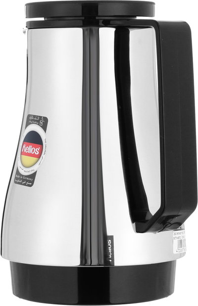 ترمس هيليوز، 0.6 لتر، حافظة داخلية زجاج - فضي اسود product image 3